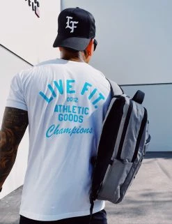 LVFT Athletic Goods Tee - White/Teal