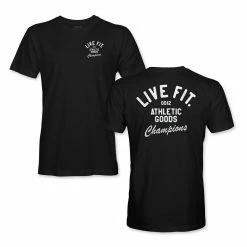 LVFT Athletic Goods Tee - Black TOPS