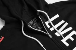 Live Fit. Apparel TOPS Live Fit Zip Up - Black