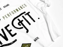 LVFT Vintage Crop Tee - White TOPS