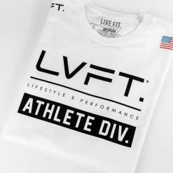 LVFT Athlete Division Tee - White TOPS