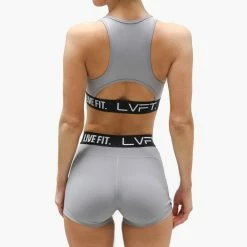 LVFT Retro Boom Sports Bra- Cement