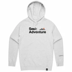 LVFT OUTERWEAR Seek Adventure Hoodie - White Heather